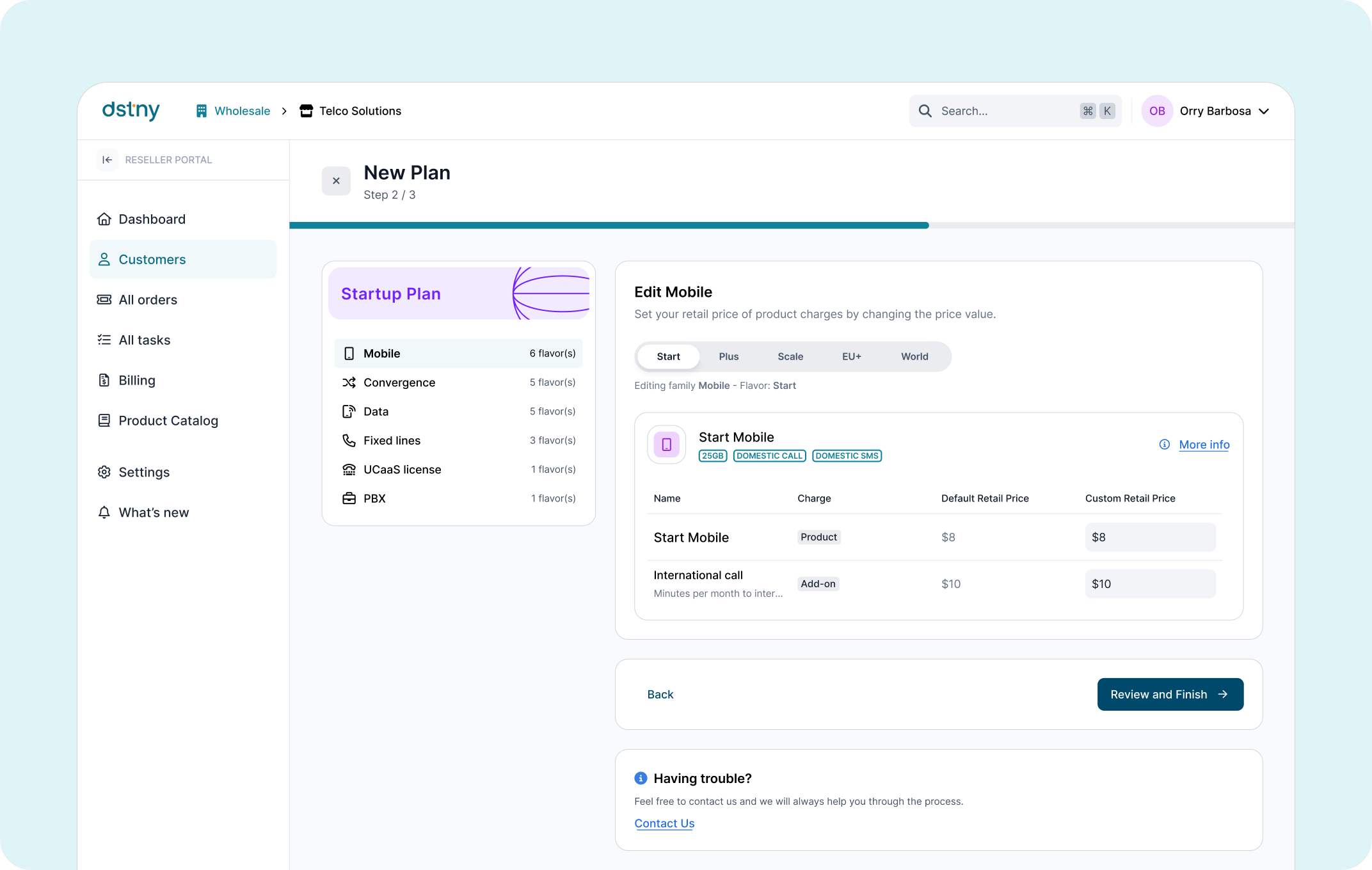 Pricing System